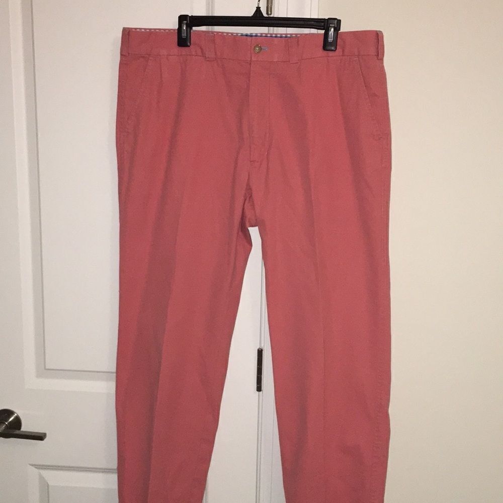 J McLaughlin 5 pocket Flat Pink Chino Casual Trousers Golf Pants 38 x 28 Short